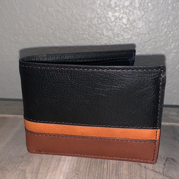 Fossil Bags Mens Fossil Wallet Black Multi Poshmark